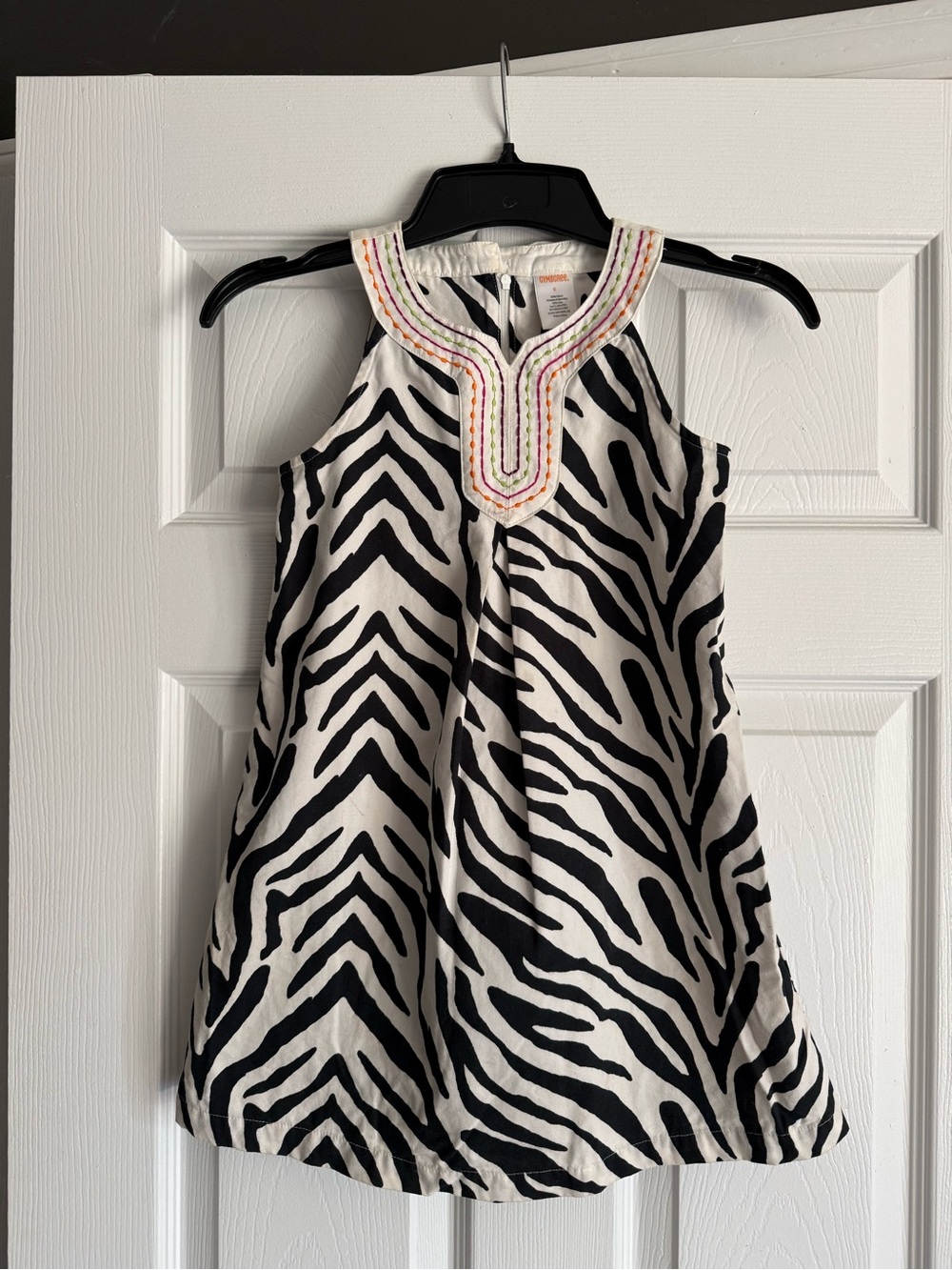 Gymboree wild for zebra animal print shift dress 6